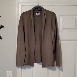 Old Navy Taupe Knit Cardigan